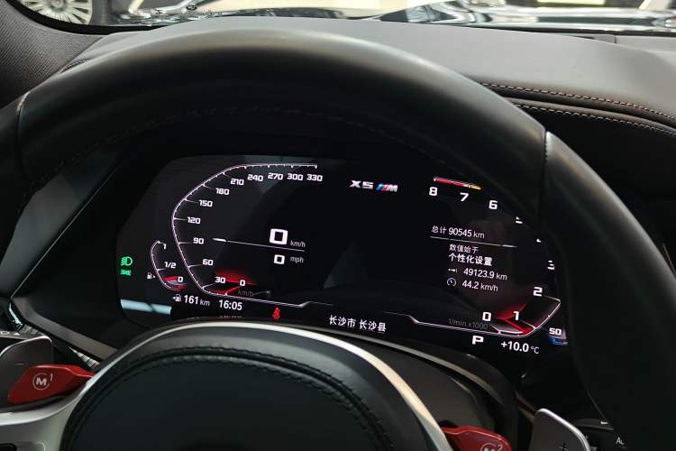 Used BMW X5 M 2022 X5 M Odometer Close Up