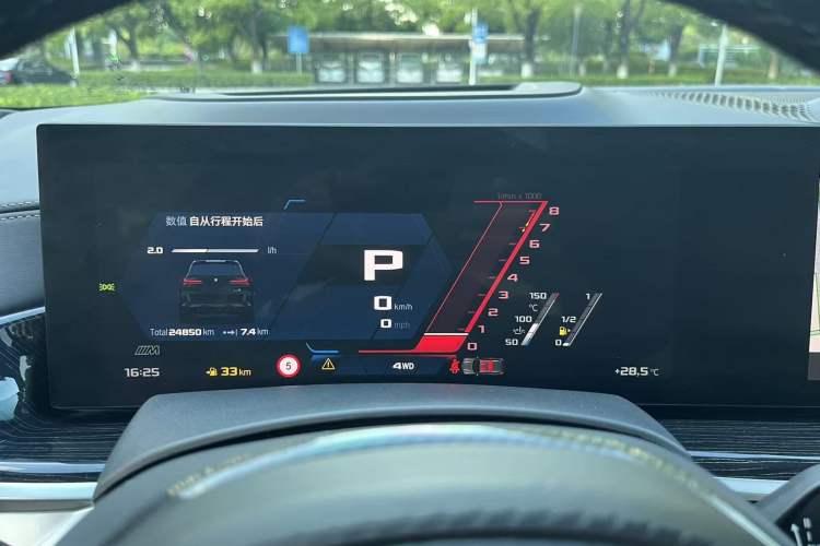 Used BMW X5 M 2023 X5 M Thunder Edition Odometer Close Up