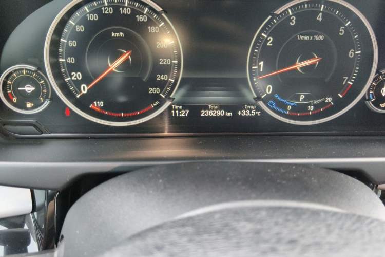 Used BMW X6  Odometer Close Up