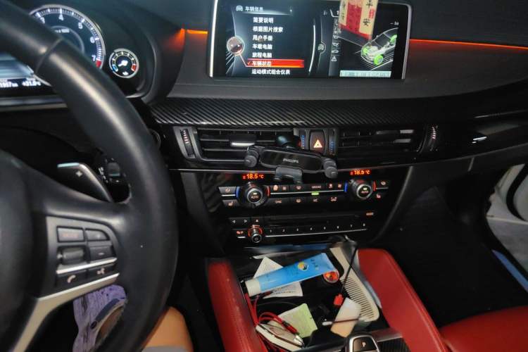 Used BMW X6 2016 xDrive35i Base Model Middle East Audio And AC Panel