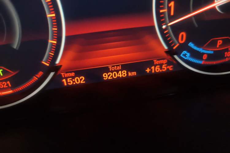 Used BMW X6 2018 xDrive35i Leading Model Odometer Close Up