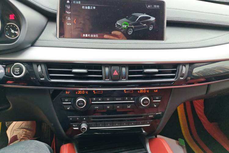 Used BMW X6 2018 xDrive35i Base Model Middle East Audio And AC Panel