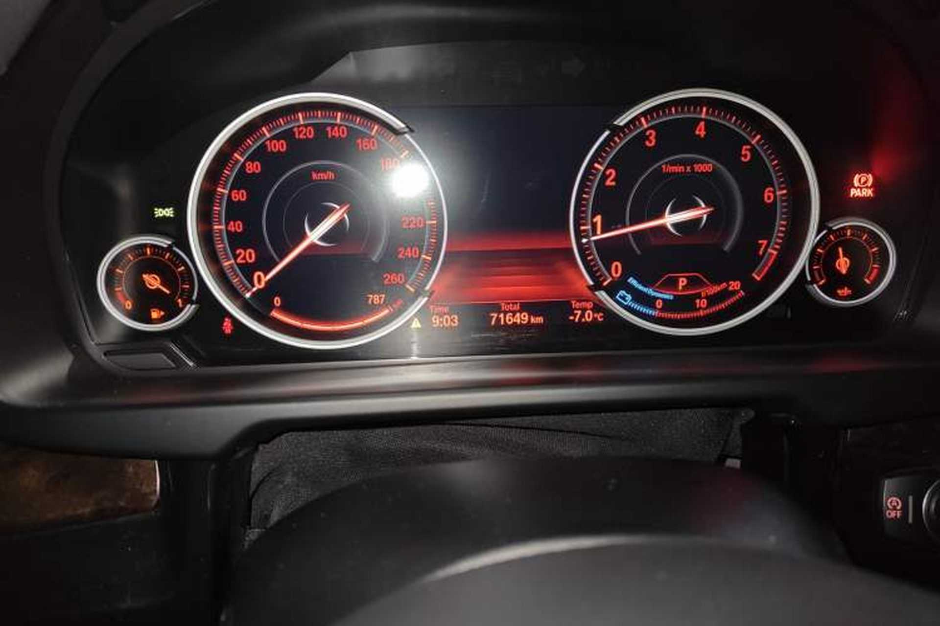 Used BMW X6 2018 xDrive28i Odometer Close Up