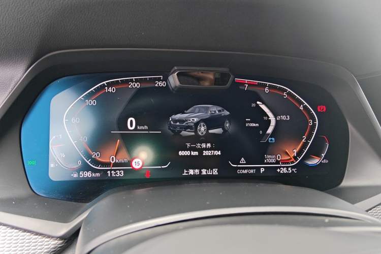 Used BMW X6 2020 xDrive40i Luxury Model with M Sport Package Instrument Cluster