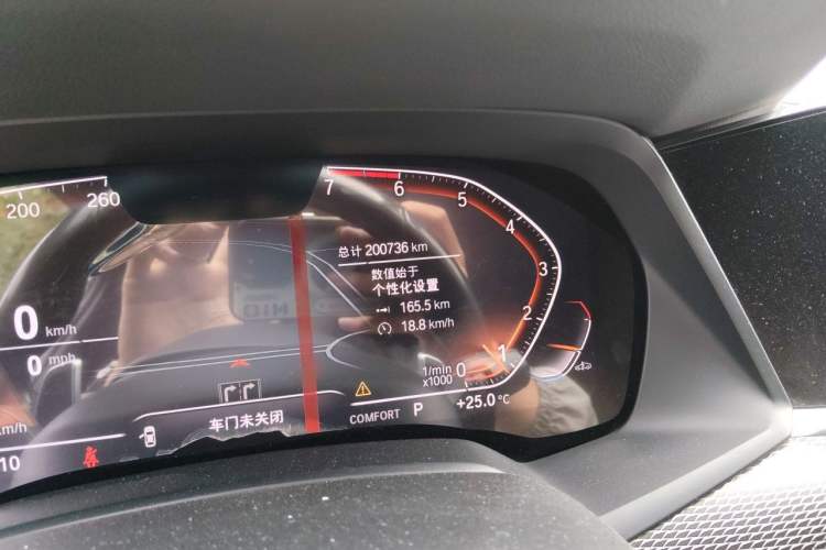 Used BMW X6 2020 xDrive30i M Sport Package Odometer Close Up