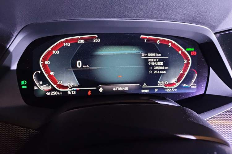 Used BMW X6 2020 xDrive40i M Sport Package Odometer Close Up