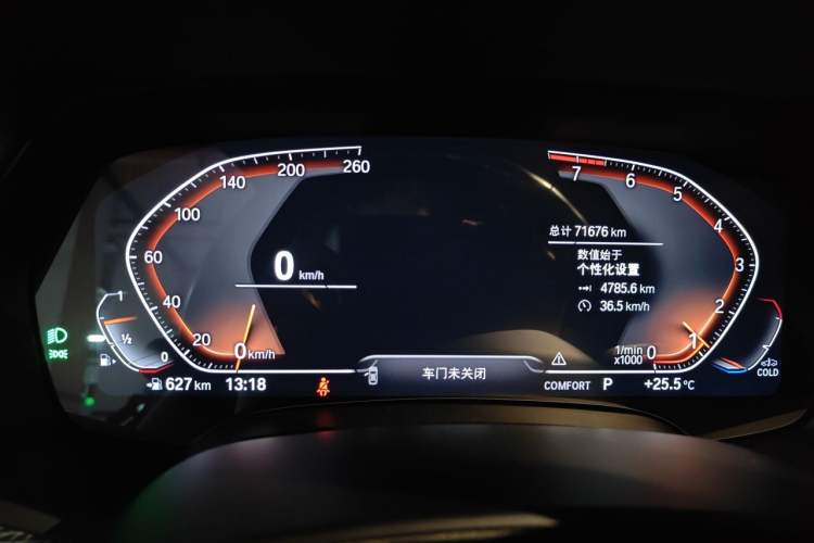 Used BMW X6 2020 xDrive40i M Sport Package Odometer Close Up