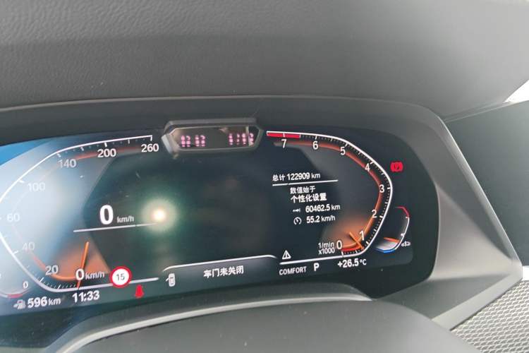 Used BMW X6 2020 xDrive40i Luxury Model with M Sport Package Odometer Close Up