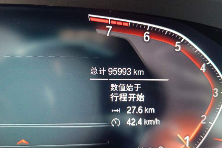 Used BMW X6 2020 xDrive40i M Sport Package Odometer Close Up