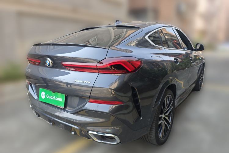 Used BMW X6 2020 xDrive40i Luxury Model with M Sport Package Rear Right 45 Deg
