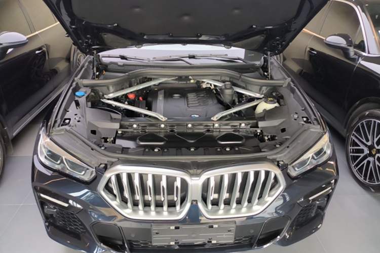 Used BMW X6 2021 xDrive40i Luxury Model with M Sport Package Engine Bay