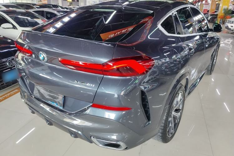 Used BMW X6 2021 xDrive40i Luxury Model with M Sport Package Rear Right 45 Deg