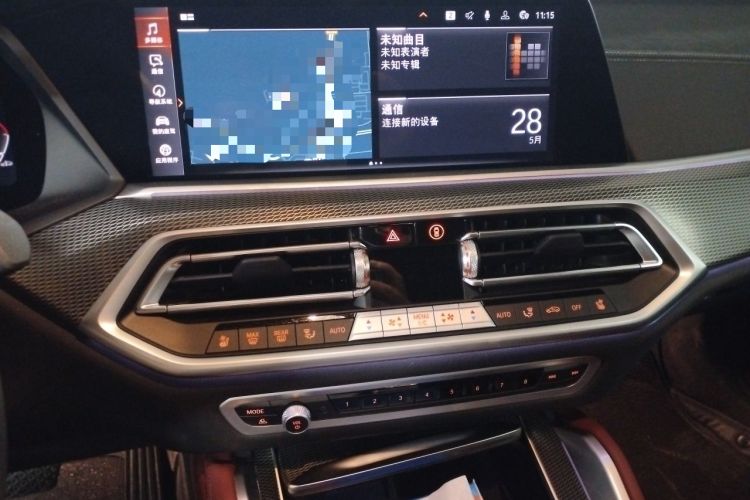 Used BMW X6 2022 Second Facelift xDrive40i Luxury Version M Sport Package Audio And AC Panel