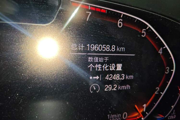 Used BMW X7  Odometer Close Up