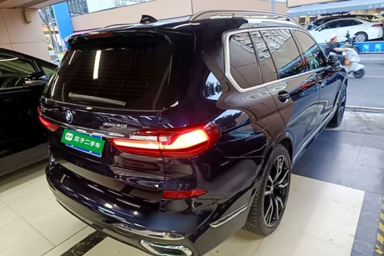 Used BMW X7 2019 xDrive40i Executive Model M Sport Package Rear Right 45 Deg