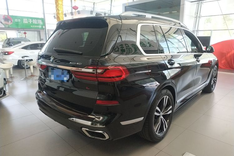 Used BMW X7 2020 xDrive40i Luxury M Sport Package Rear Right 45 Deg