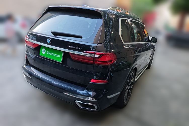 Used BMW X7 2021 xDrive40i Executive Model with M Sport Package Rear Right 45 Deg