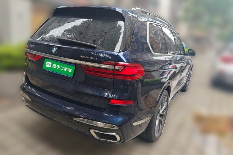 Used BMW X7 2021 xDrive40i Executive Model with M Sport Package Rear Right 45 Deg