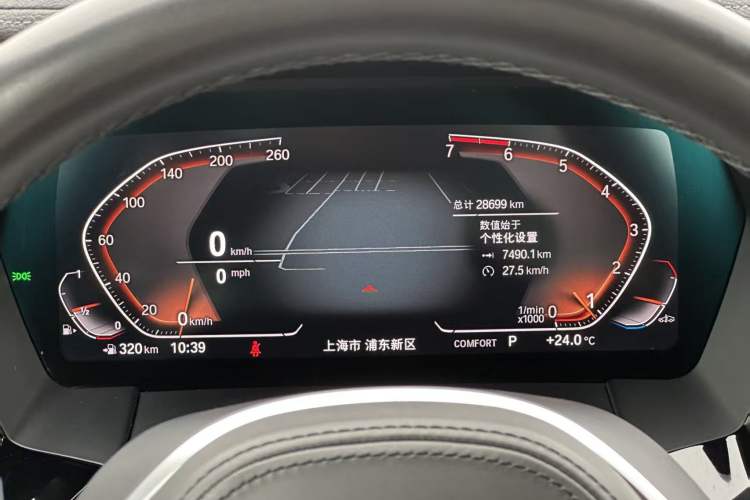 Used BMW Z4 2019 sDrive 25i M Sport Night Edition package Odometer Close Up