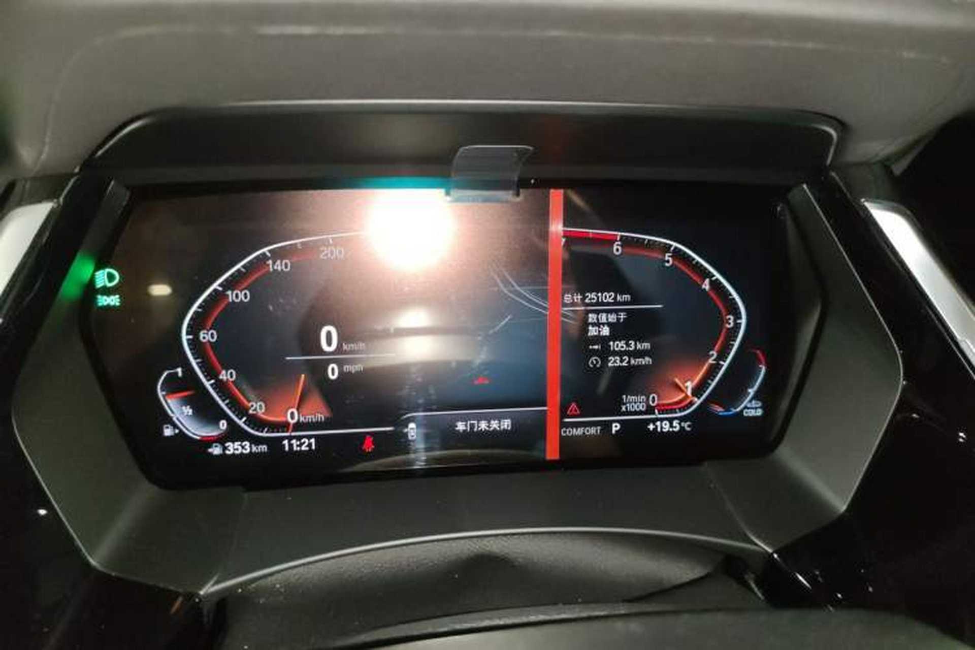 Used BMW Z4 2019 sDrive 25i M Sport Night Edition package Odometer Close Up