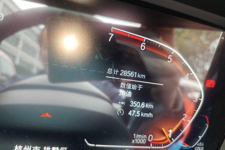 Used BMW Z4 2019 sDrive 25i M Sport Package Odometer Close Up