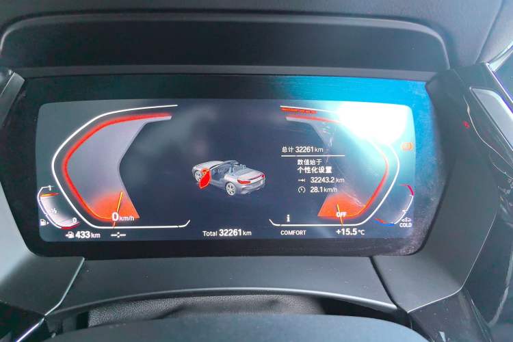 Used BMW Z4 2019 sDrive 25i M Sport Package Odometer Close Up