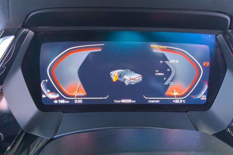Used BMW Z4 2019 sDrive 25i M Sport Night Edition package Odometer Close Up