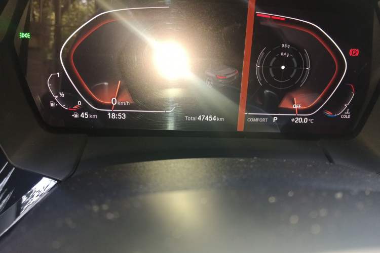 Used BMW Z4 2020 sDrive 25i Silver Frost Limited Edition Odometer Close Up