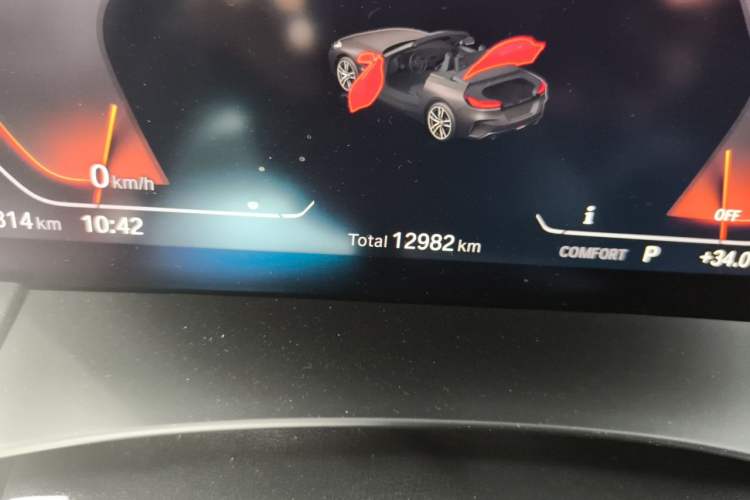 Used BMW Z4 2022 sDrive 25i M Sport Night Edition package Odometer Close Up