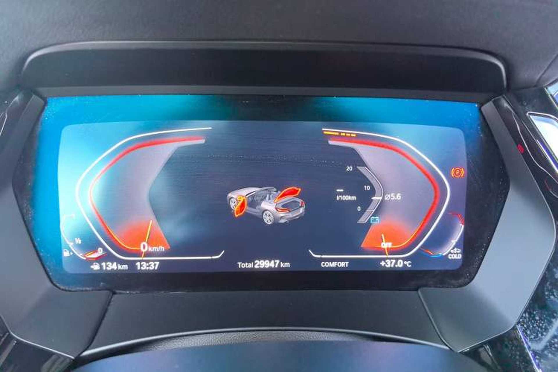 Used BMW Z4 2022 sDrive 25i M Sport Package Odometer Close Up