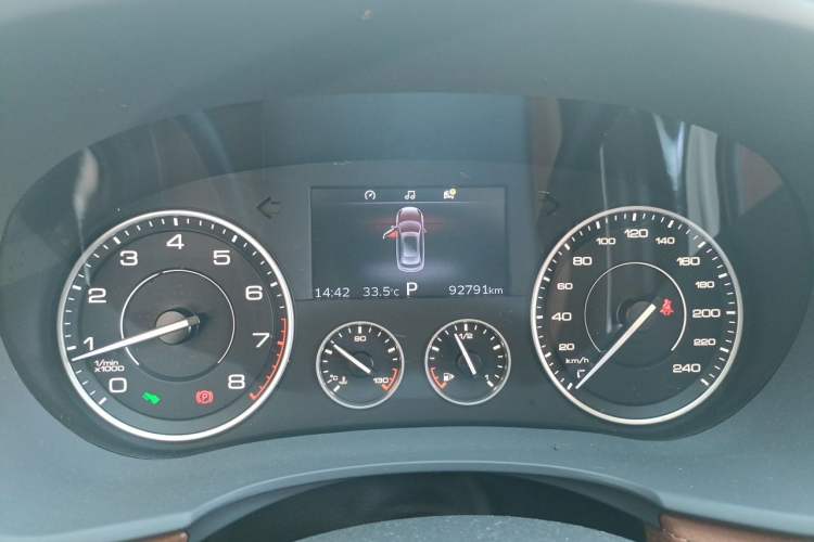 Used BORGWARD BX7 2016 28T Four-Wheel Drive Flagship Version 5 Seats Instrument Cluster