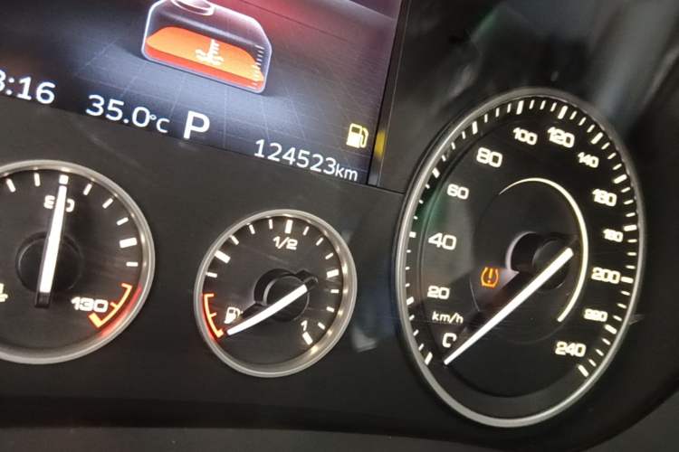 Used BORGWARD BX7 2016 28T Two-Wheel Drive Luxury Version 5 Seats Odometer Close Up