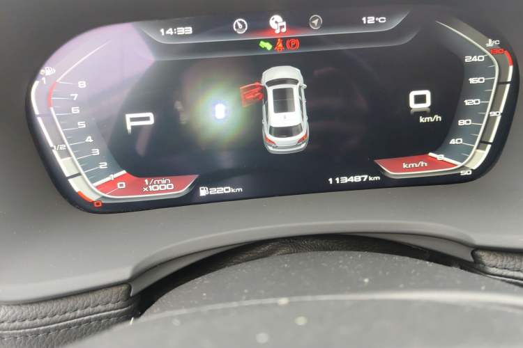 Used BORGWARD BX7 2018 28T Two-Wheel Drive Luxury Version 5 Seats China V Emission Standard Odometer Close Up