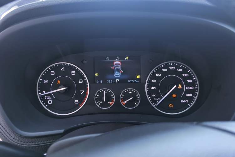 Used BORGWARD BX7 2018 28T Front-Wheel Drive Quality Enjoyment Version 5 Seats China VI Emission Standard Instrument Cluster