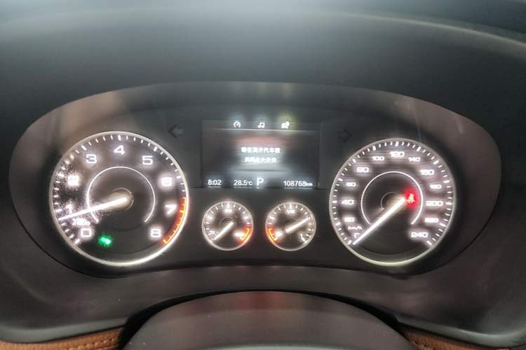 Used BORGWARD BX7 2018 28T Front-Wheel Drive Quality Enjoyment Version 5 Seats China VI Emission Standard Instrument Cluster