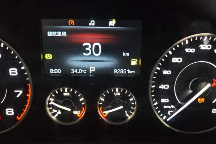 Used BORGWARD BX7 2018 28T 2WD Premium 5-seater National V Odometer Close Up