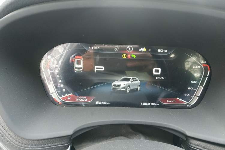 Used BORGWARD BX7 2018 28T Two-Wheel Drive Luxury Version 5 Seats China V Emission Standard Instrument Cluster