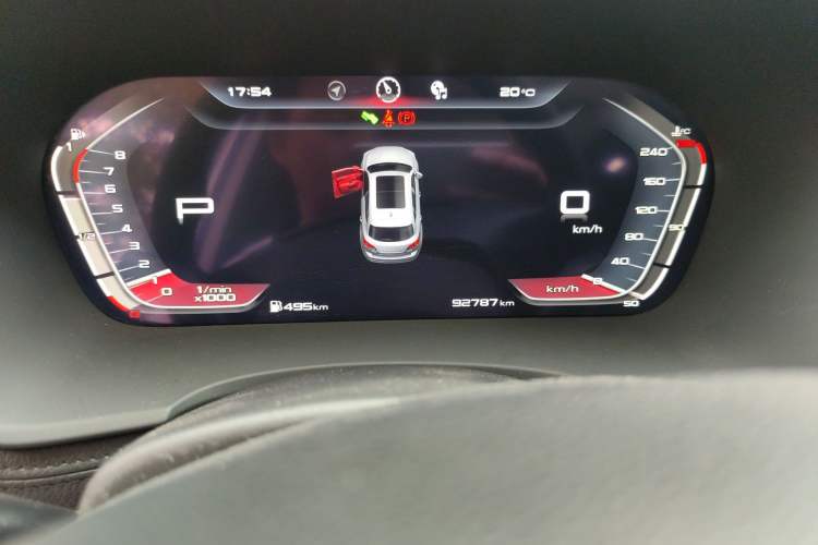 Used BORGWARD BX7 2018 28T Two-Wheel Drive Luxury Version 5 Seats China V Emission Standard Odometer Close Up