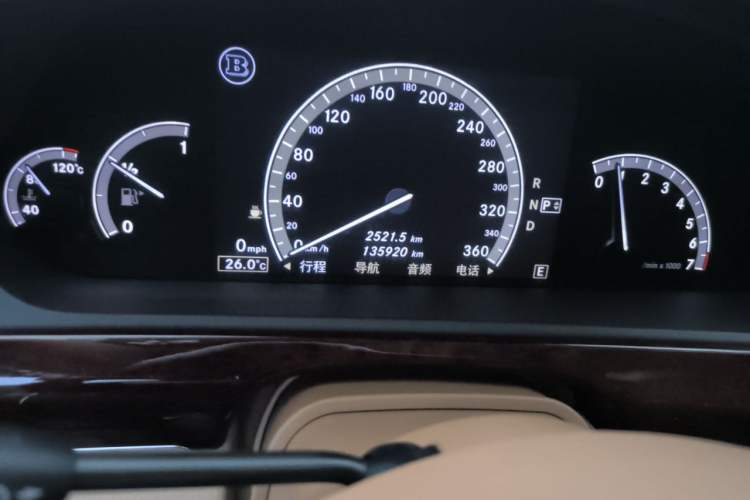 Used Brabus S-Class 2013 38S 4M Odometer Close Up