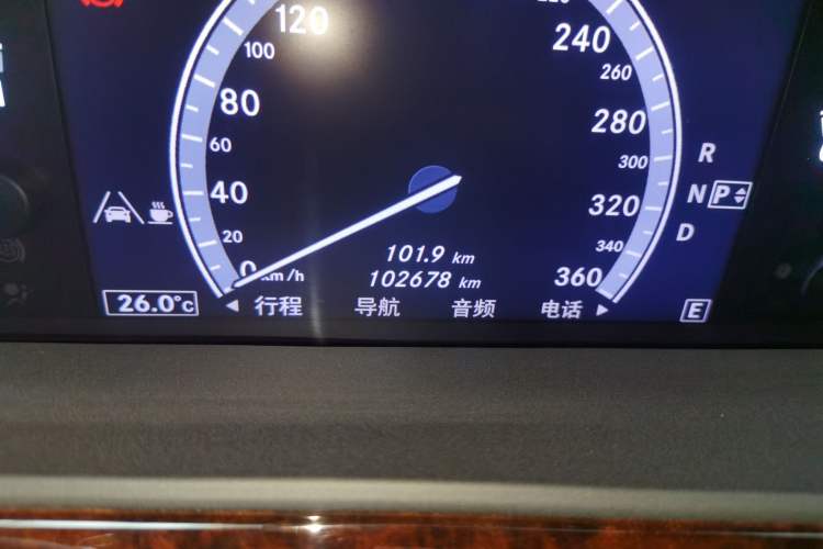 Used Brabus S-Class 2013 50S 4M Odometer Close Up