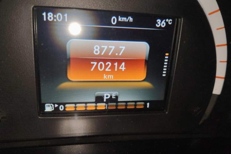 Used Brabus smart fortwo  Odometer Close Up
