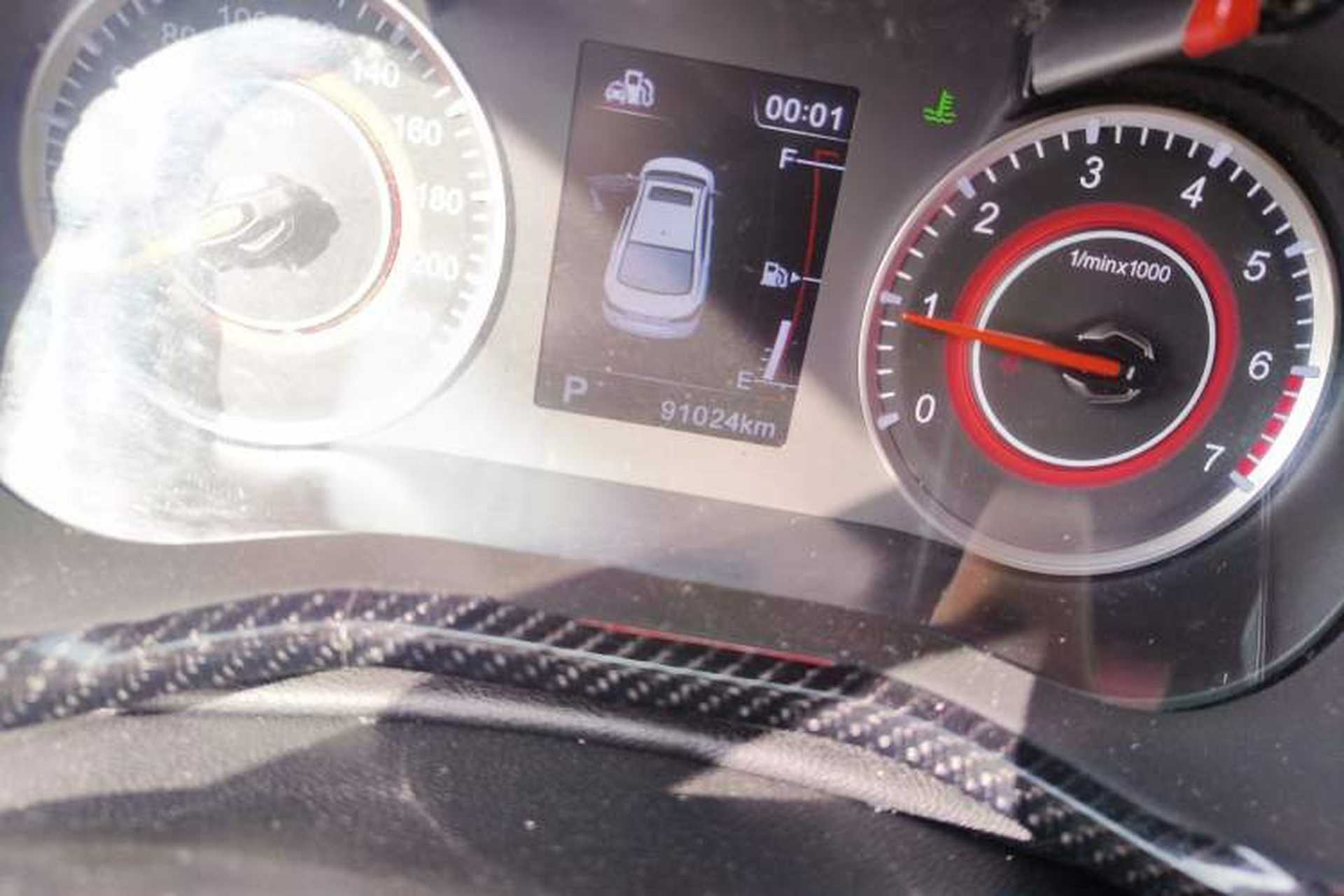 Used Brilliance H3 2017 1.5L Automatic Luxury Model Odometer Close Up