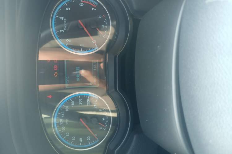 Used Brilliance H530 2017 1.6L Manual Comfort Model Odometer Close Up