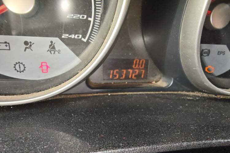 Used Brilliance Junjie FRV 2010 1.3L Manual Comfort Edition Odometer Close Up