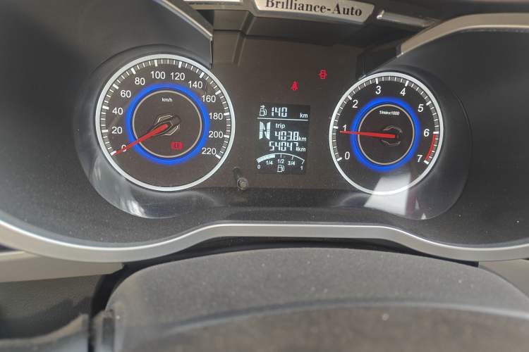 Used Brilliance V3 2015 1.5L Automatic Elite Model Odometer Close Up