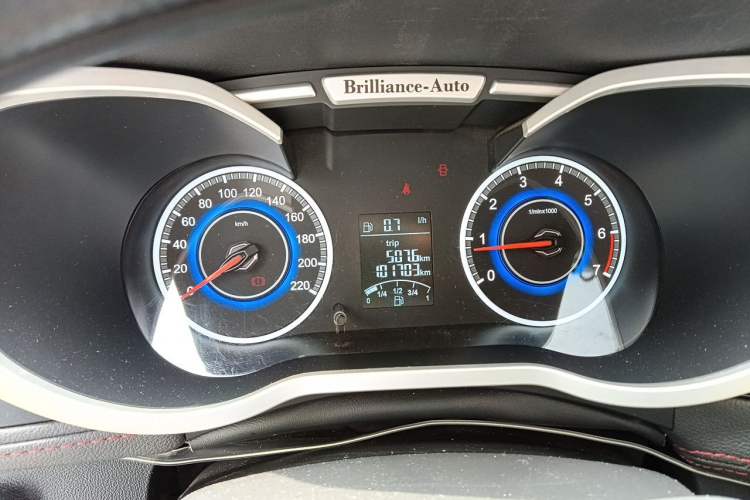 Used Brilliance V3 2016 1.5L Manual Comfort Model Odometer Close Up