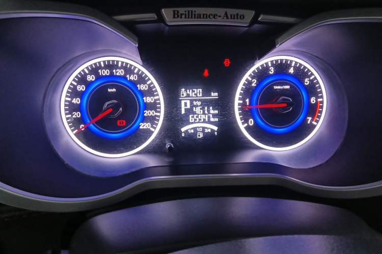 Used Brilliance V3 2016 1.5L Automatic Comfort Model Odometer Close Up
