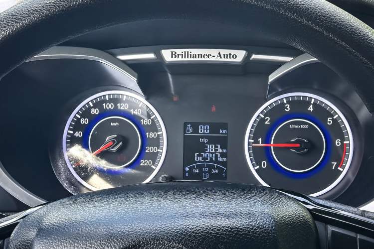 Used Brilliance V3 2016 1.5L Manual Comfort Model Odometer Close Up
