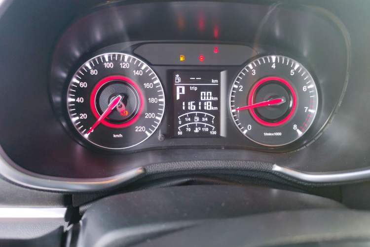 Used Brilliance V3 2017 1.5L Automatic Comfort Model Odometer Close Up