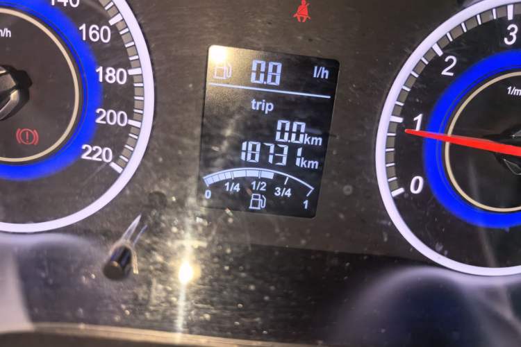 Used Brilliance V3 2017 1.5L Manual Comfort Model Odometer Close Up